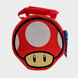 Super Mario Bros RED MUSHROOM Insulated Lunch Box Bag - CultureFly Nintendo